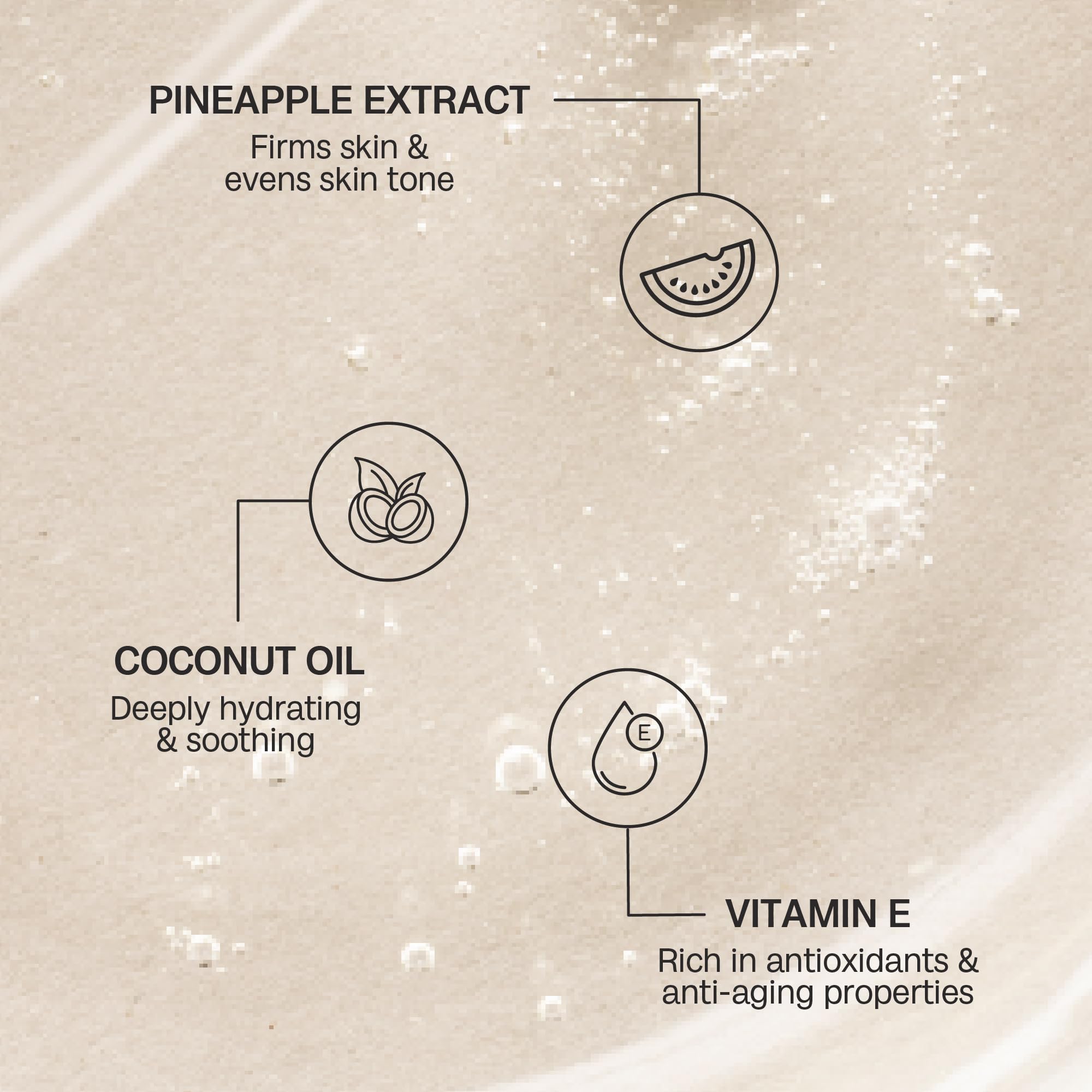 Bali Body Pineapple Tanning Oil SPF15 texture closeup highlighting lightweight hydration.