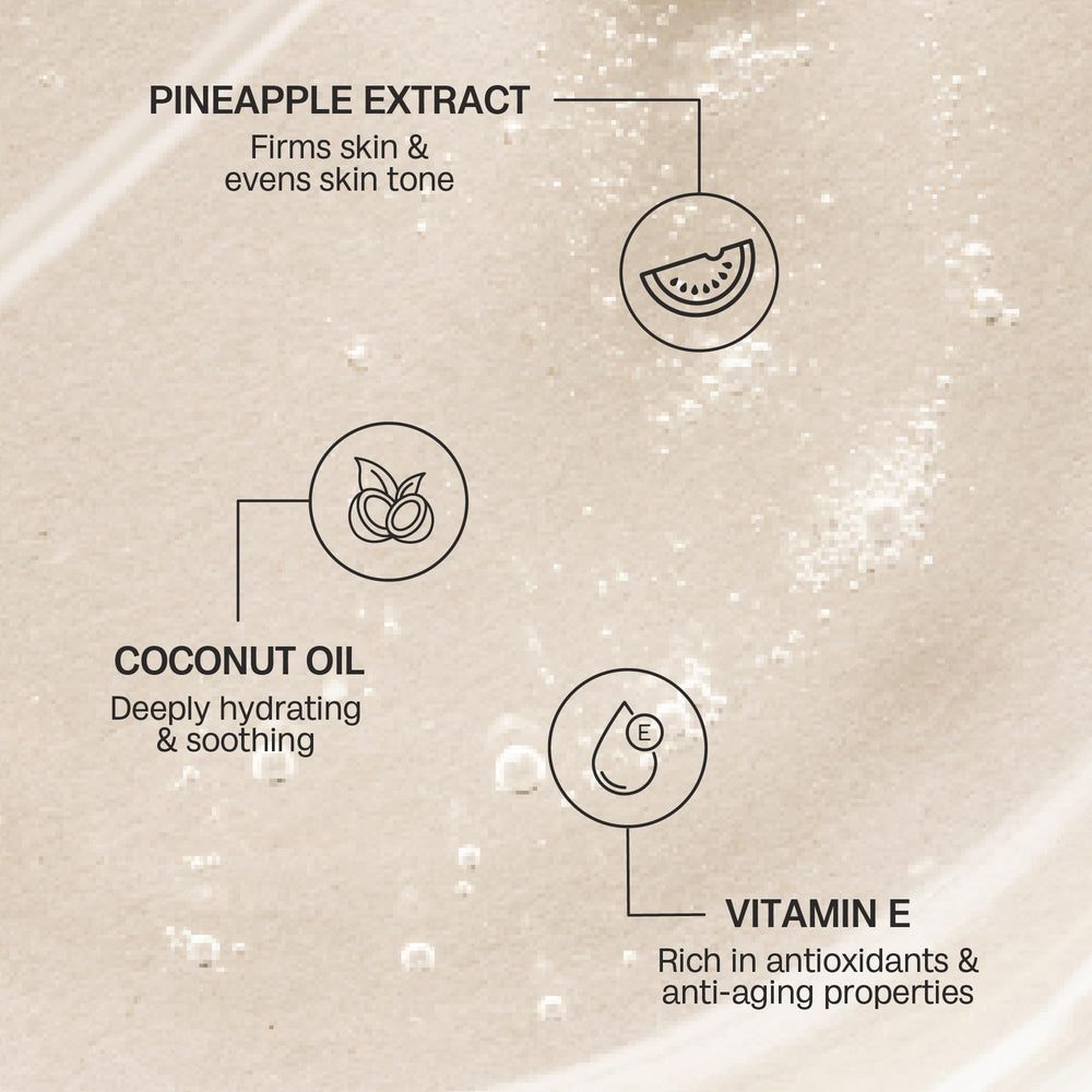 Bali Body Pineapple Tanning Oil SPF15 texture closeup highlighting lightweight hydration.