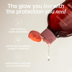 Label detail showing vegan and cruelty-free icons on the Bali Body Watermelon Oil.