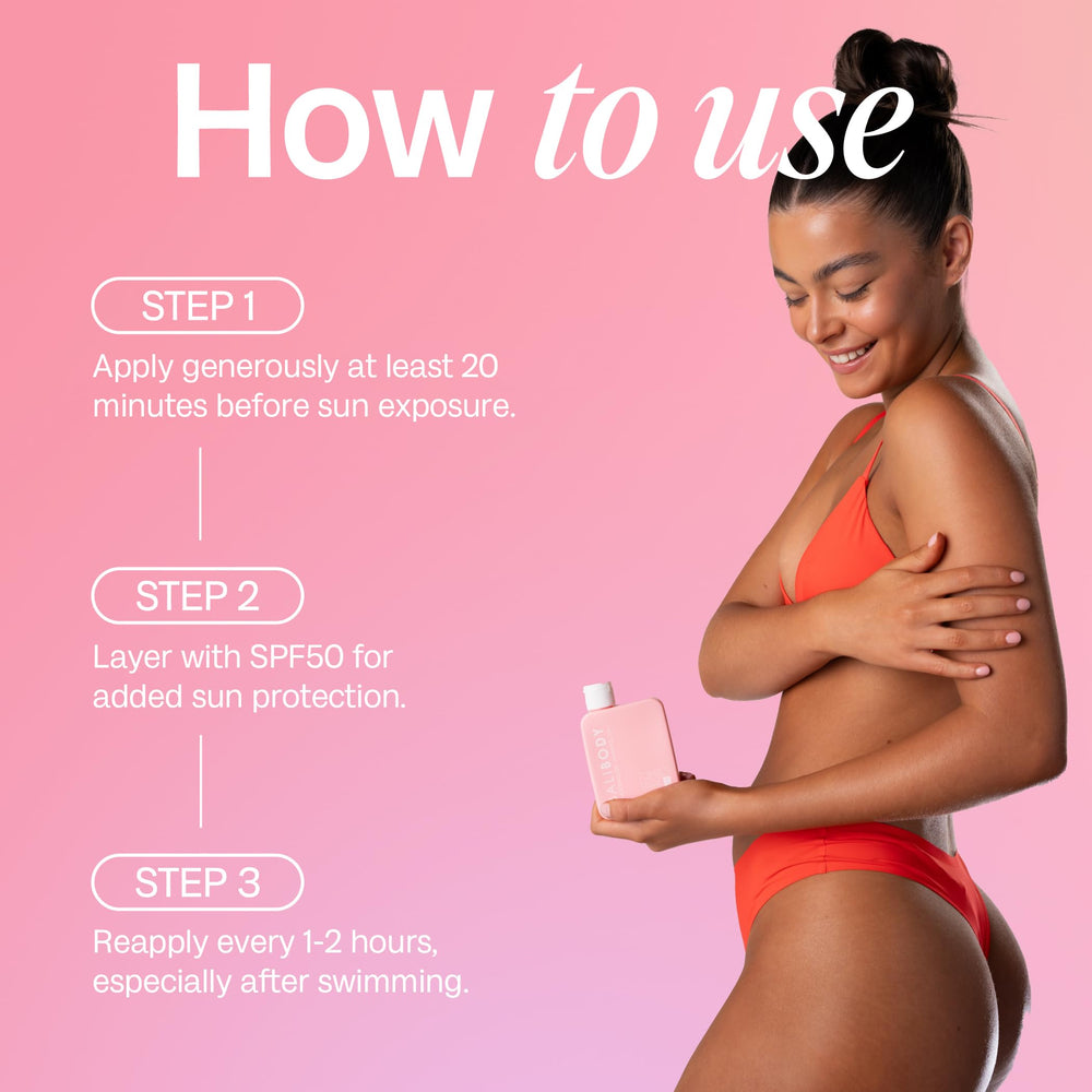 Bali Body Watermelon Tanning Oil SPF 6 packaging on shelf