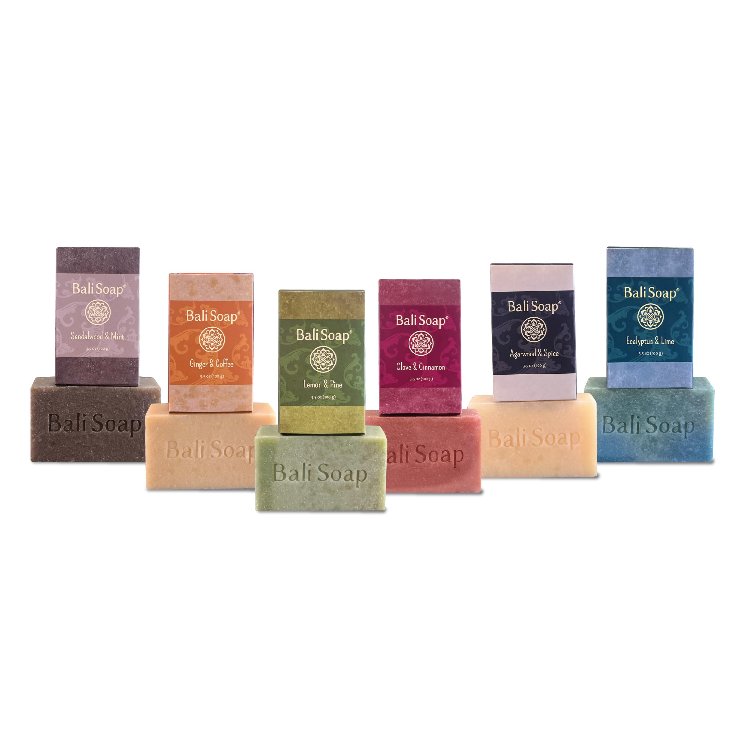 Bali Soap barra sandalo menta, sensación fresca para pieles sensibles.
