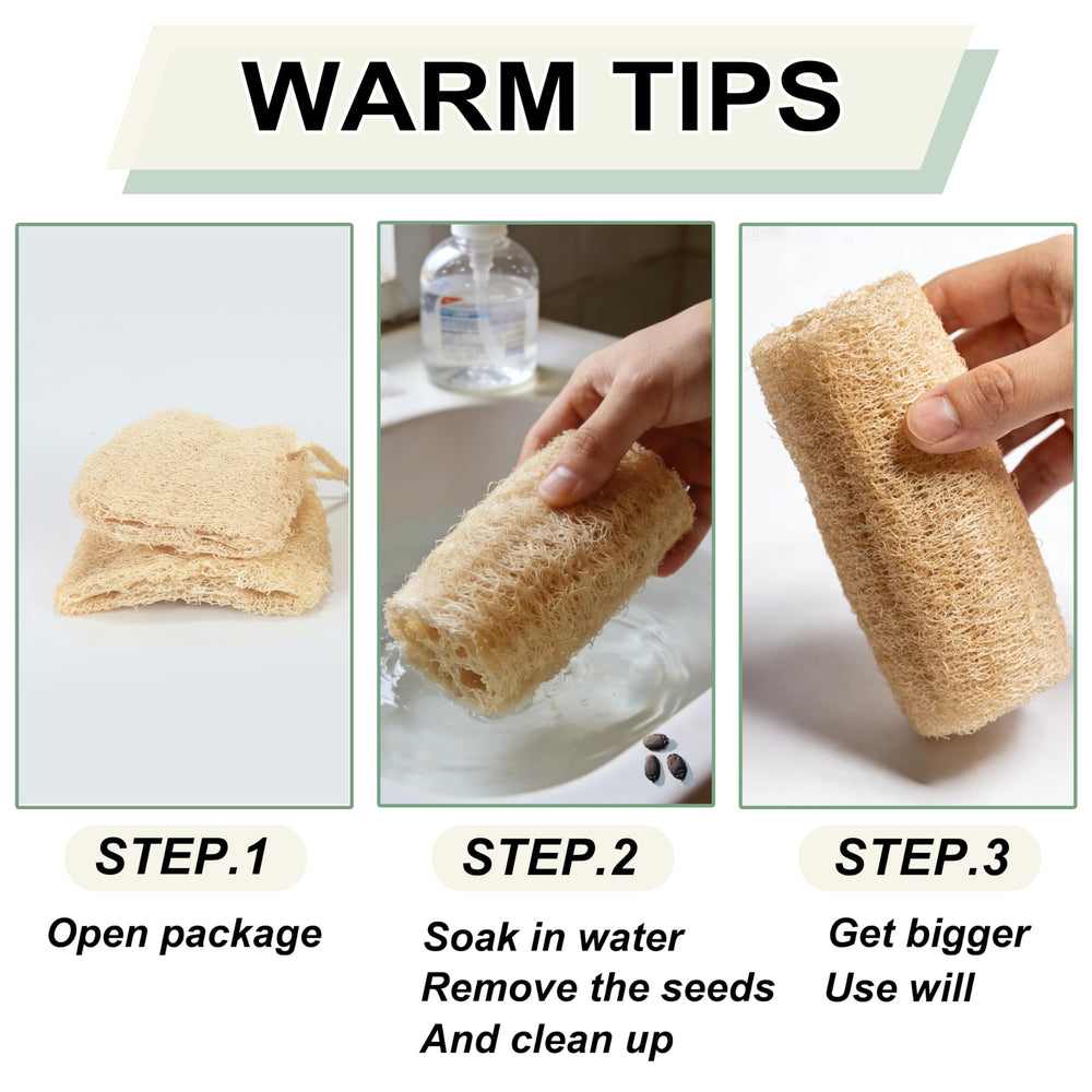 Balifeel loofah sponge texture showing soft yet durable fibers.