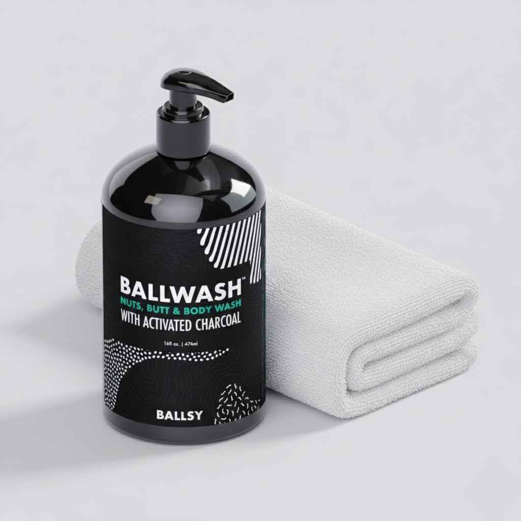 Ballsy Ballwash Charcoal, carbón activado para limpieza profunda.