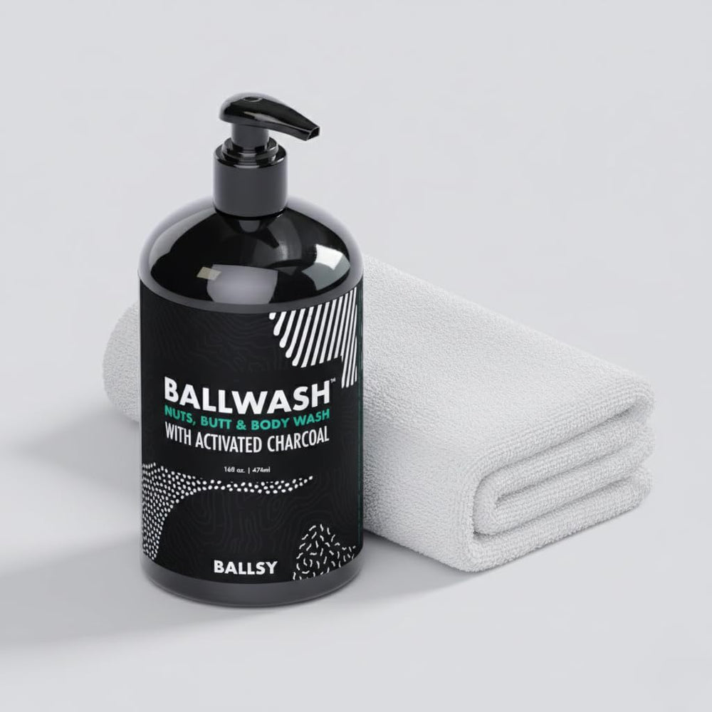 Ballsy Ballwash Charcoal, carbón activado para limpieza profunda.