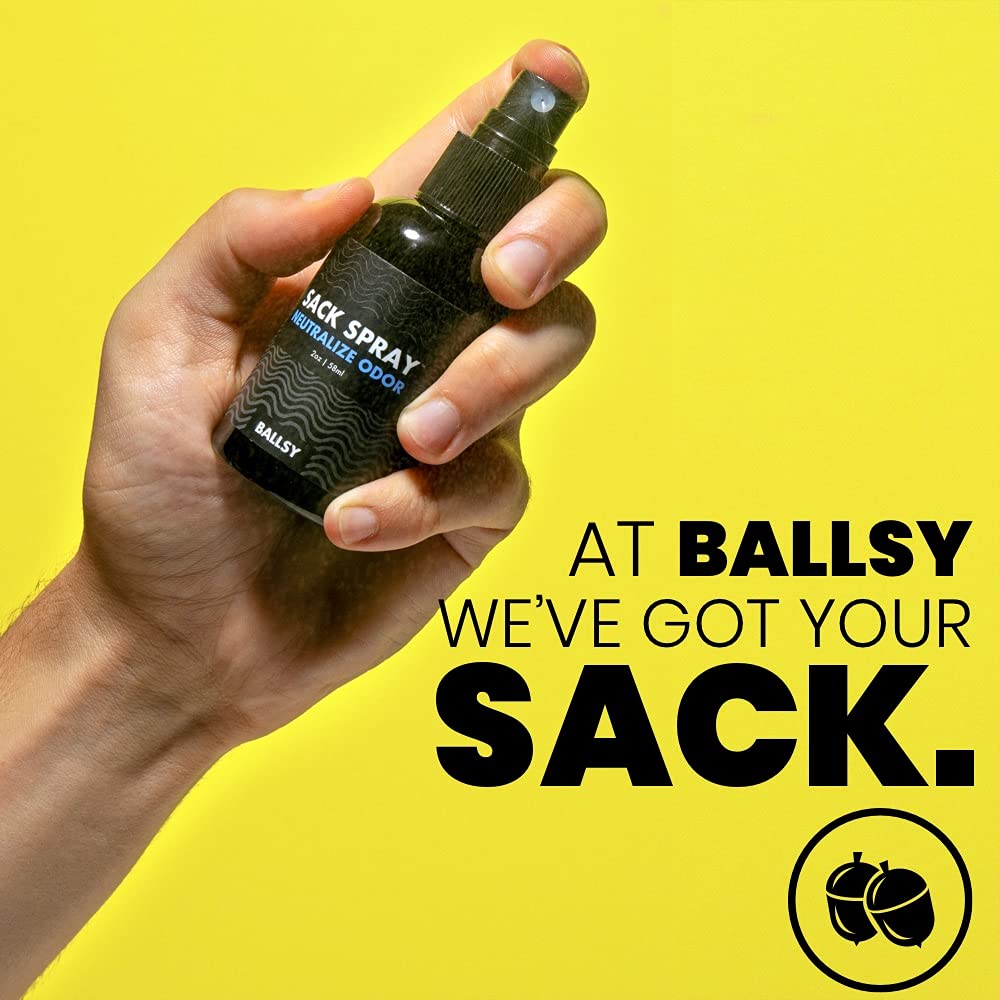 Ballsy spray sin sulfatos ni parabenos para el cuidado diario.