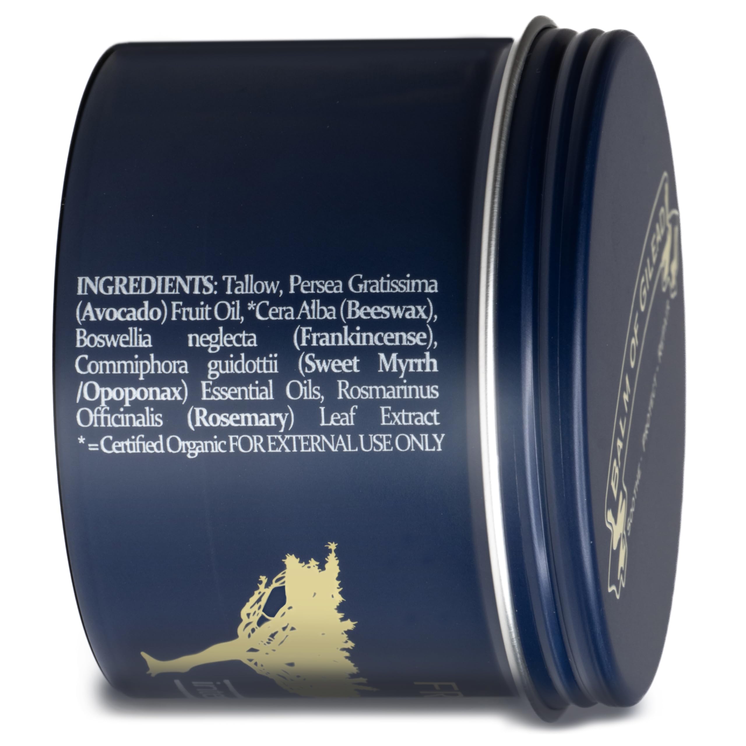BALM OF GILEAD Packaging front emphasizes natural, all natural formula