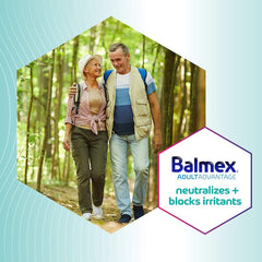 Closeup of Balmex application showing smooth, easy-on cream texture.