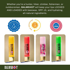 Balmshot bálsamo labial con aloe y vitamina E para hidratación suave