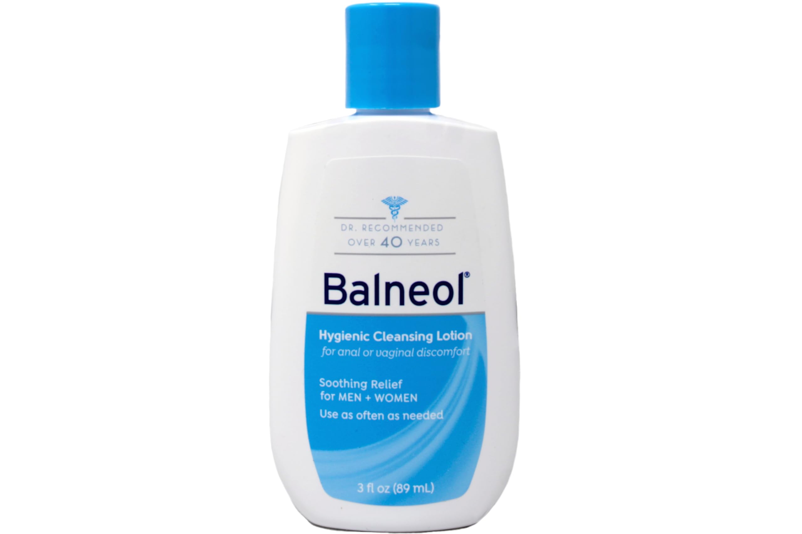 Balneol Hygienic Cleansing Lotion side view bottle for on-the-go use