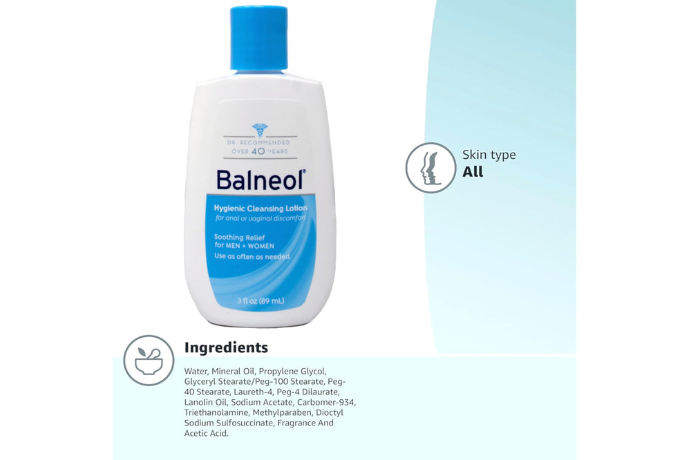 Balneol Hygienic Cleansing Lotion for diarrhea-related hygiene use