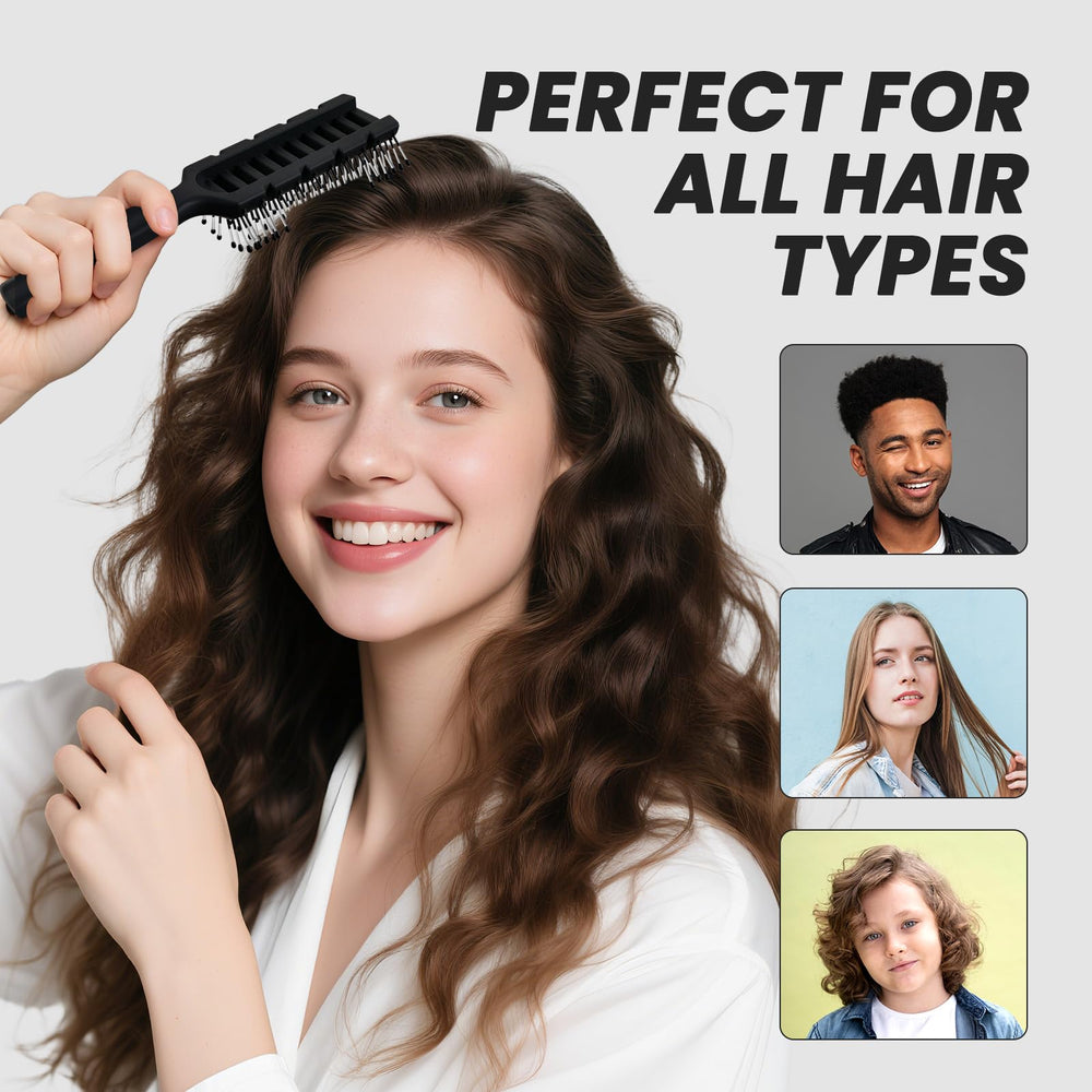Balon hair brush speeds up styling sessions and reduces heat exposure.