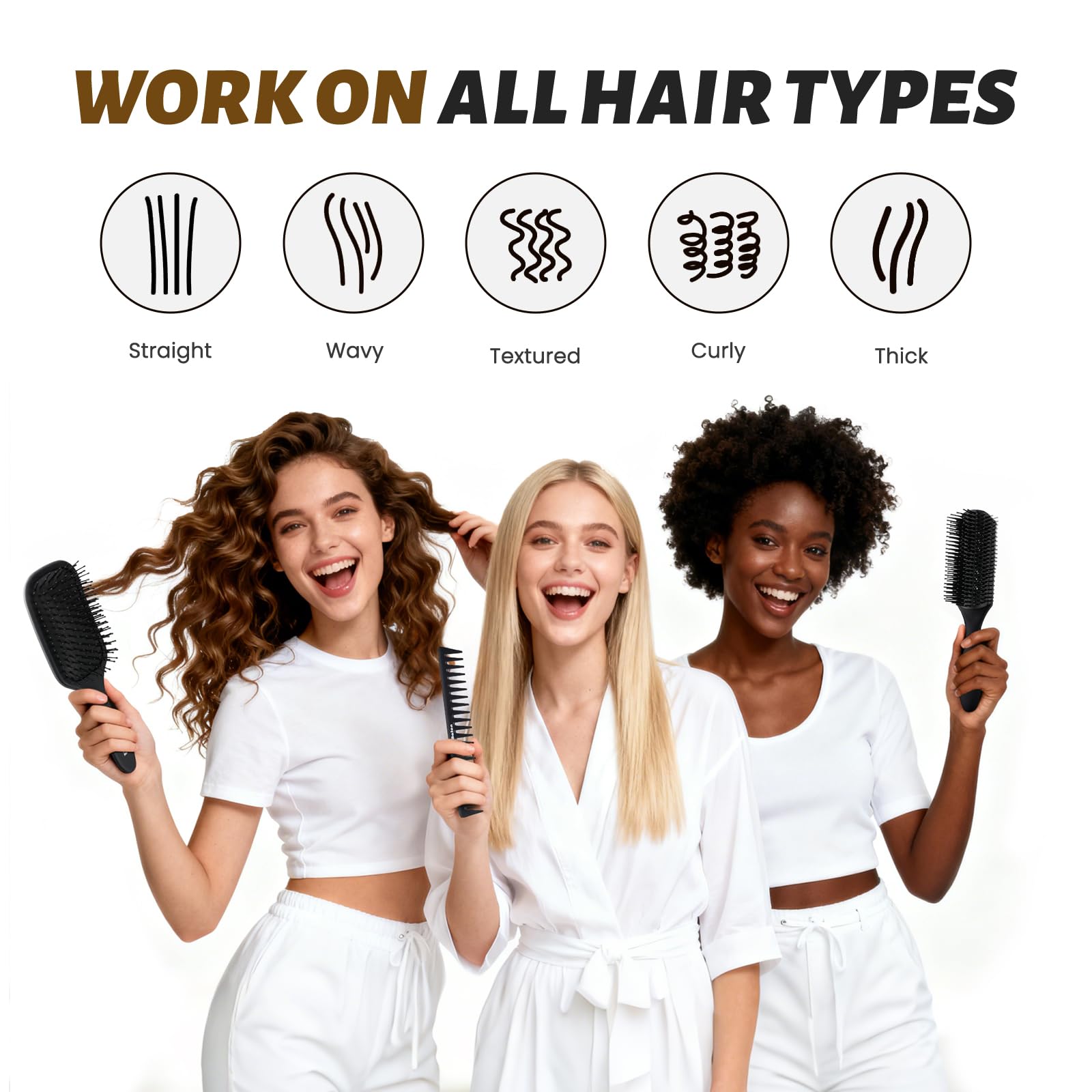 BALON gift pack with four hair brushing tools for gifting.