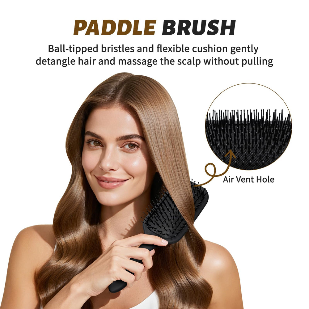 BALON wide-tooth comb to reduce snags during detangling.