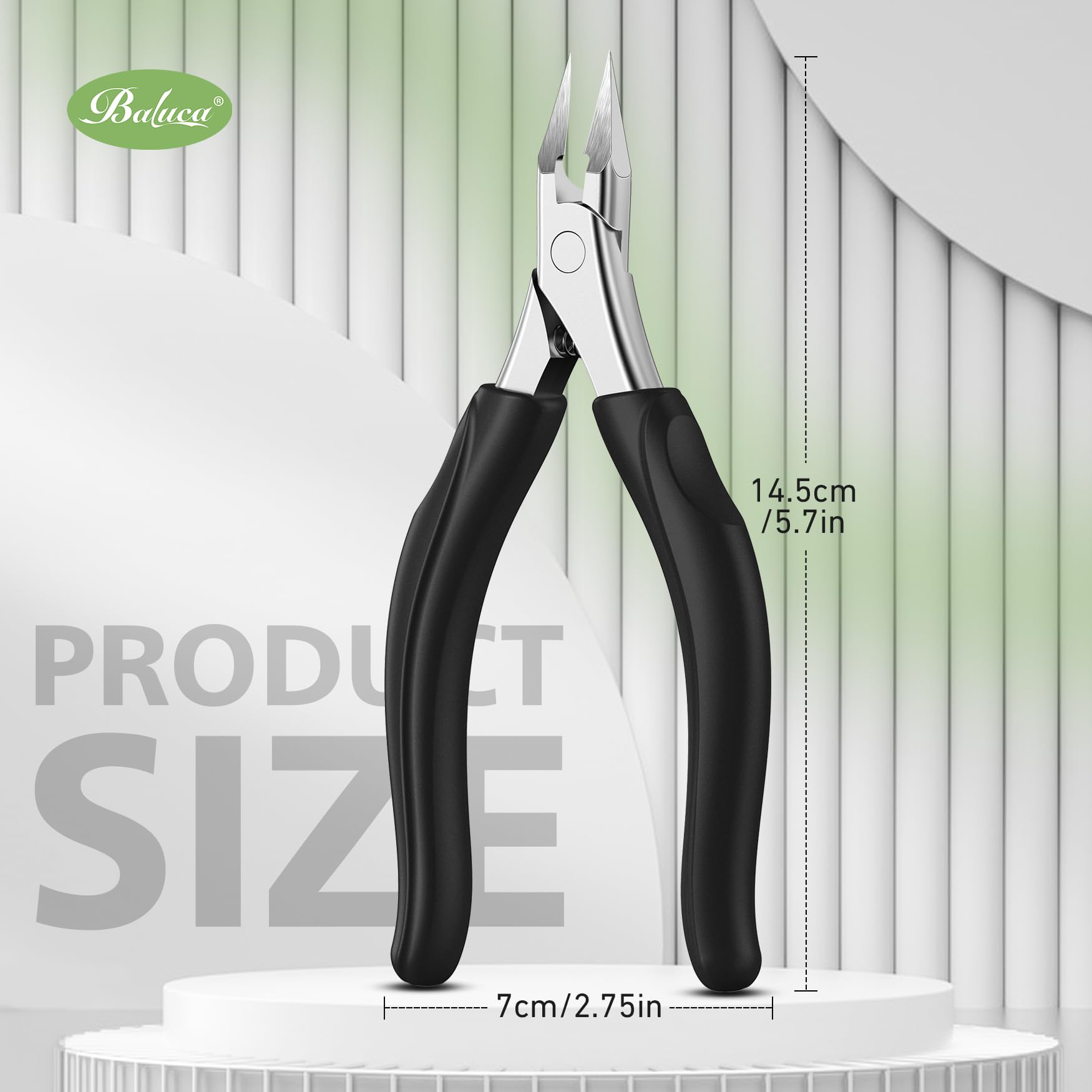 Baluca all-in-one pedicure tool for nails, skin, and hangnails.
