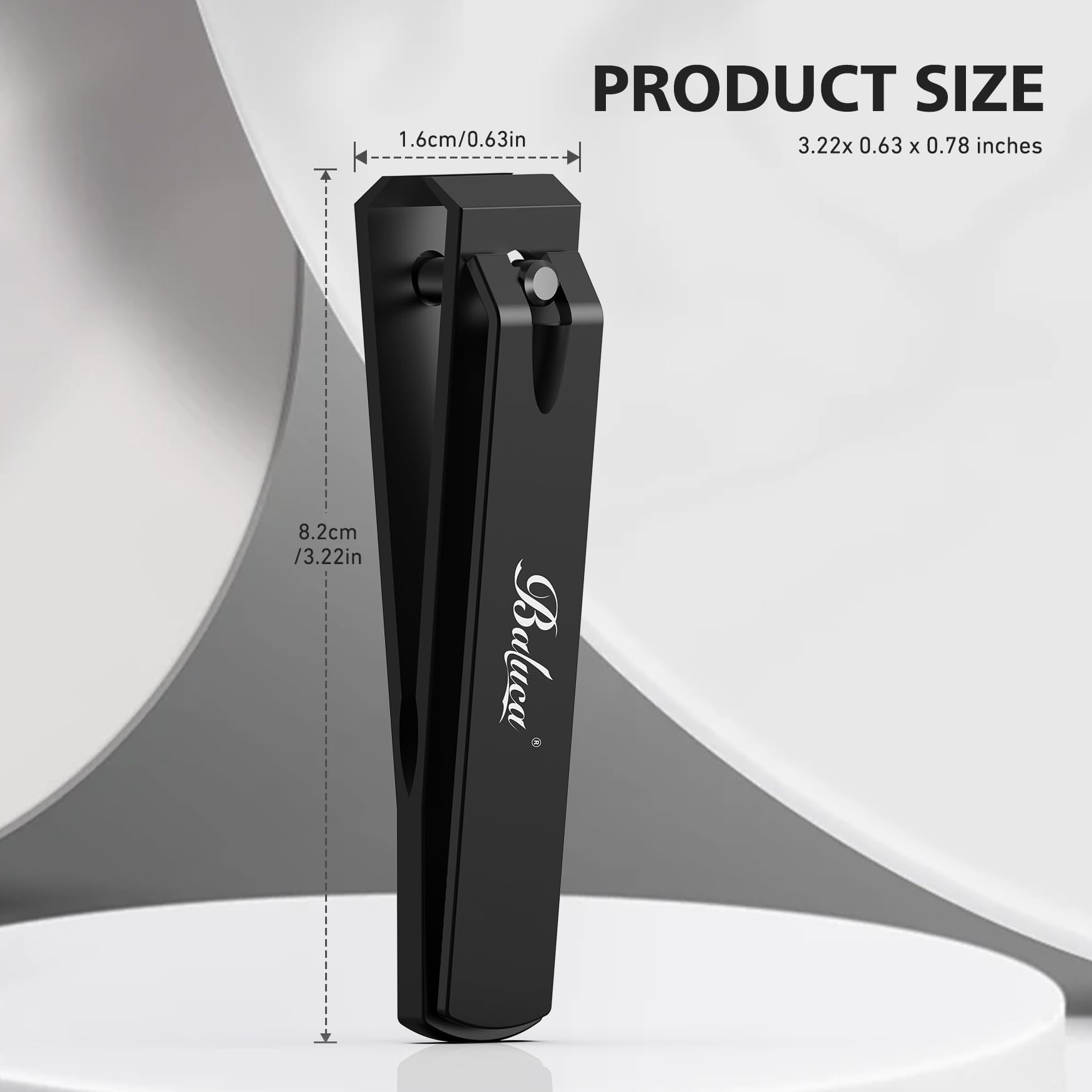 Baluca easy-clean stainless steel nail clippers suitable for autoclave