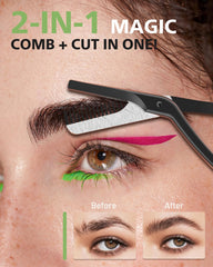 Baluca Eyebrow Scissors with Comb anti-rust stainless steel body and durable build.