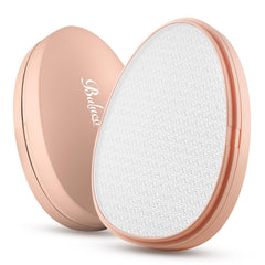 Baluca Glass Foot File with egg-shaped handle for comfortable exfoliation.