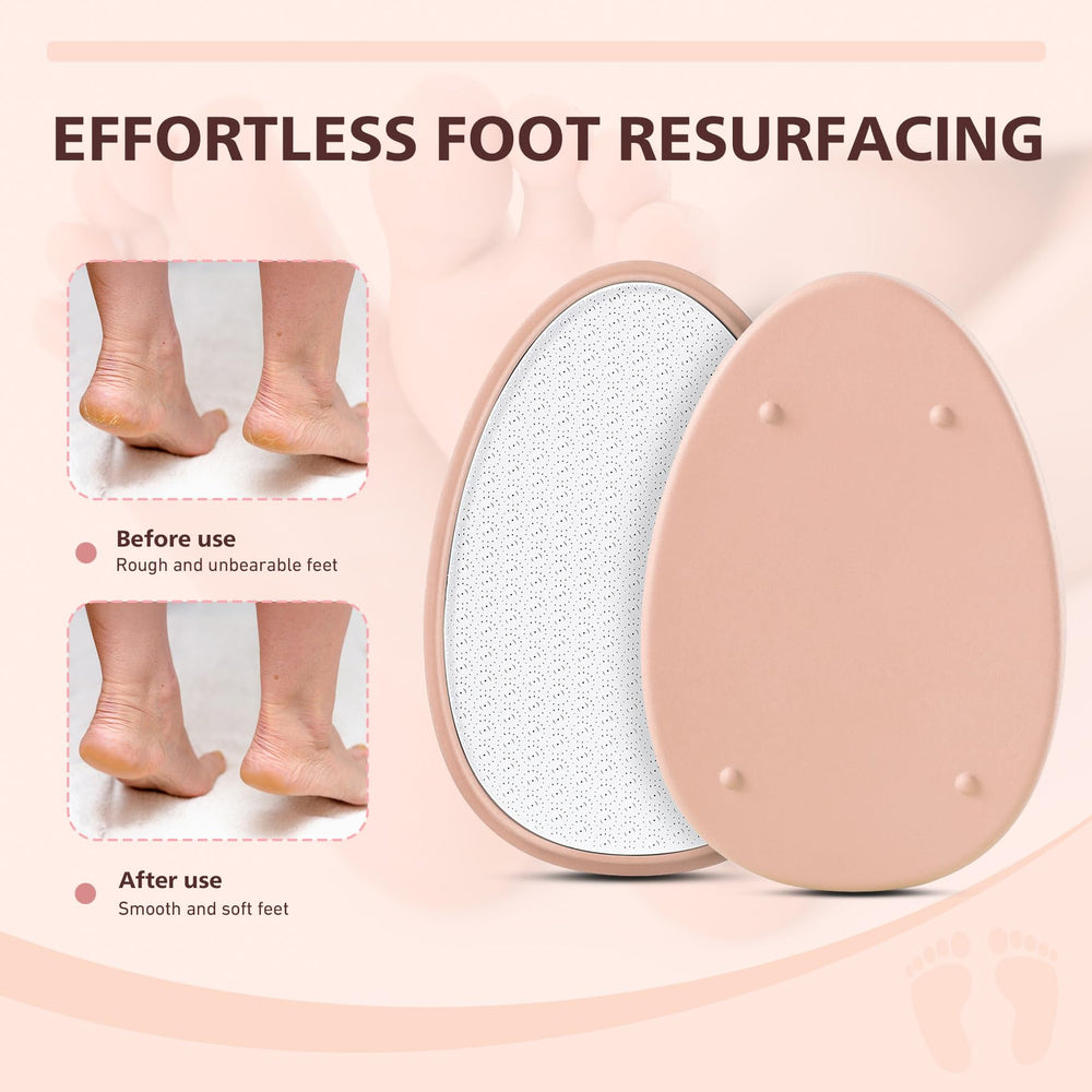 Baluca Glass Foot File delivers gentle resurfacing of rough heels.