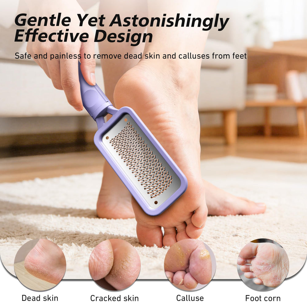 Baluca pedicure tool ergonomic grip helps you control gentle foot smoothing.
