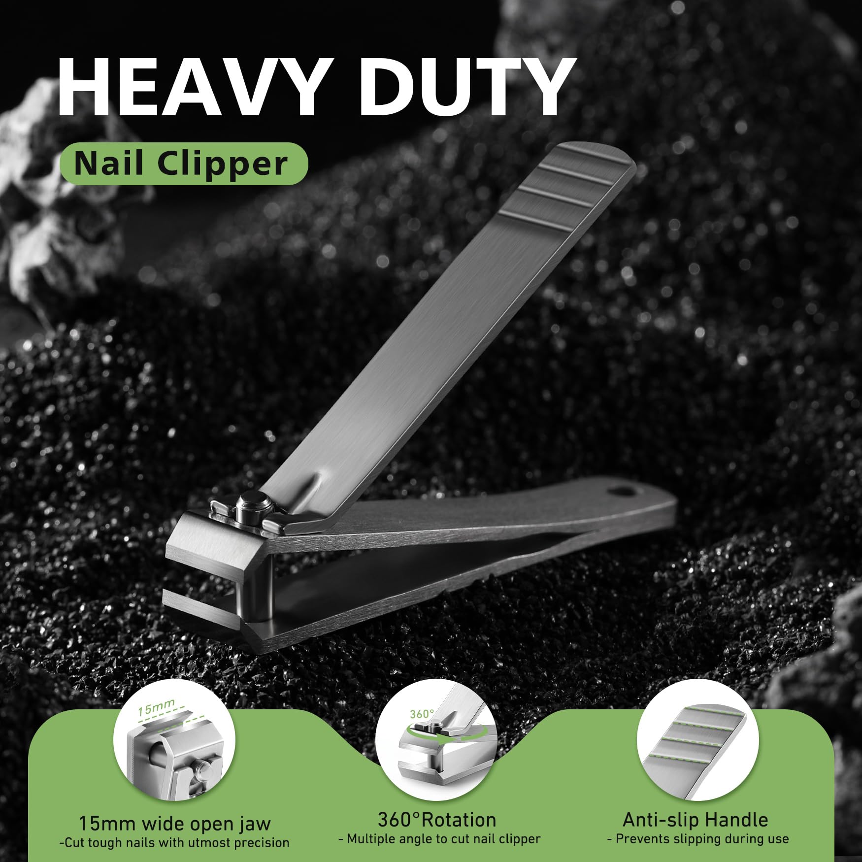 Baluca professional stainless steel nail clippers stay sharp and hygienic.