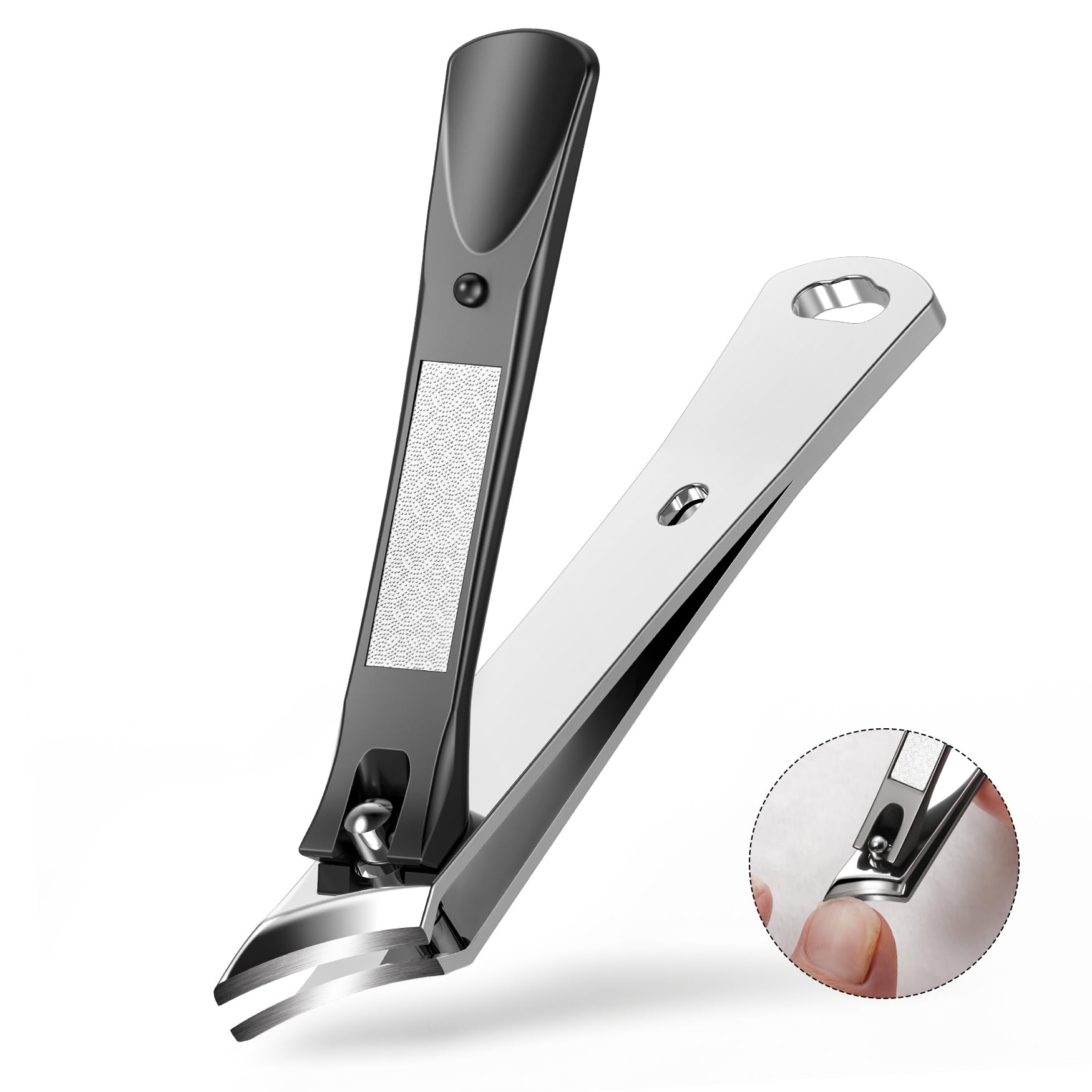 BALUCA slanted blade clippers with angle-edged cut for precise trimming at home