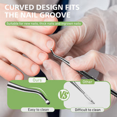 Baluca stainless steel emery board with ergonomic handle for precision.