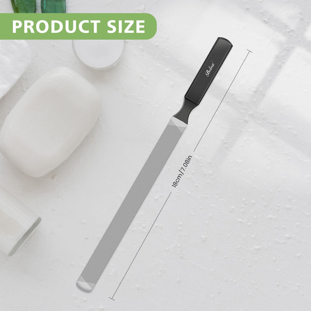 Baluca versatile file for fingernails and toenails.