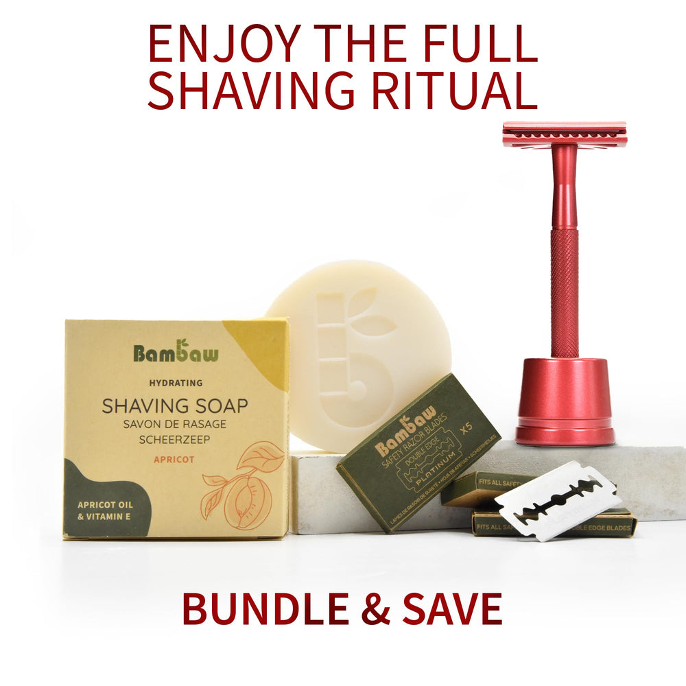 Eco packaging highlights plastic-free shaving solution from Bambaw.