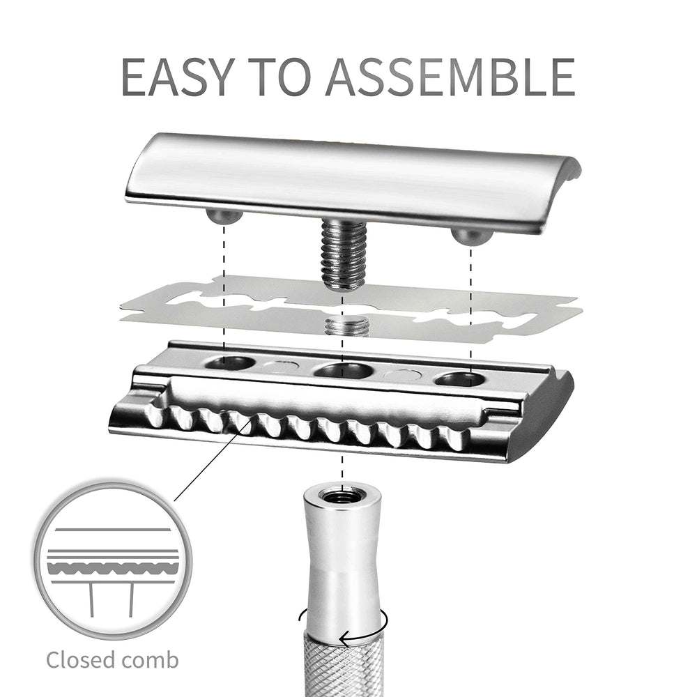 Bambaw razor stand keeps the metal razor neatly displayed