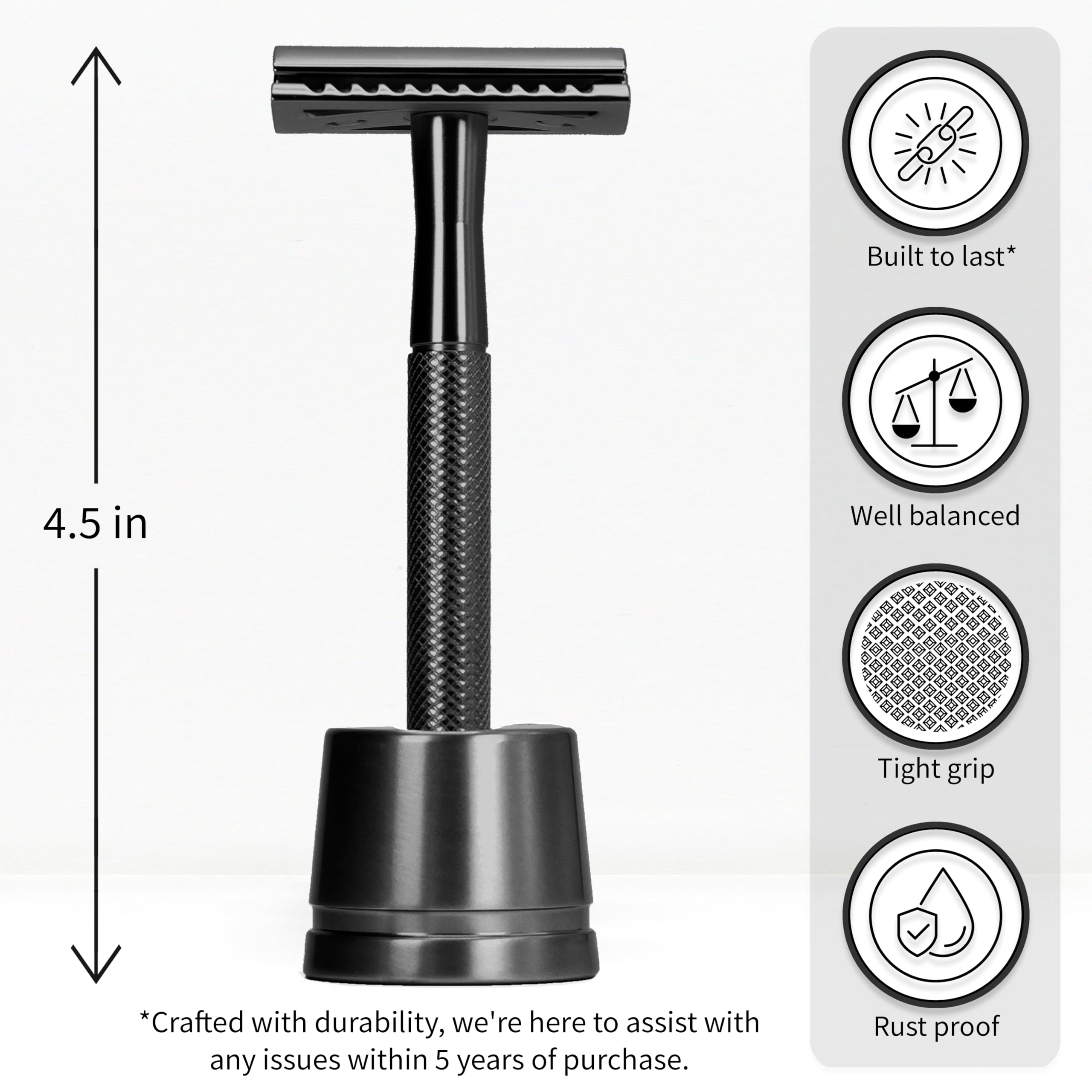 Bambaw five safety razor blades for sharp, reliable shaves