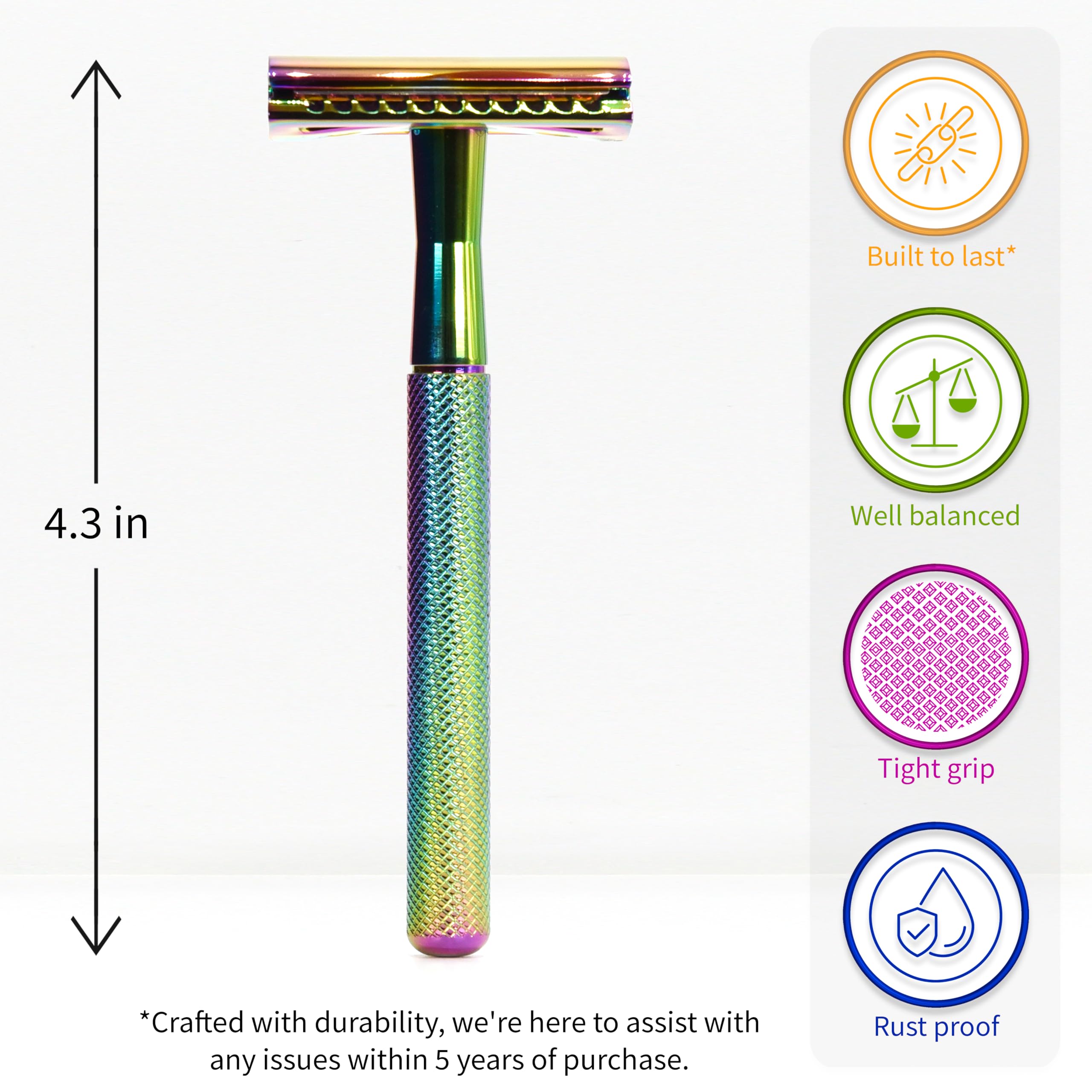 Bambaw safety razor blades 5-pack ensures sharp, durable shaves.