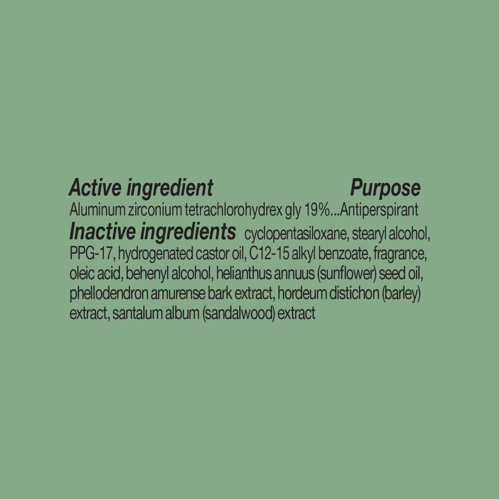 Extracto Ki-hada en Ban Desodorante Invisible Solid para control de olores