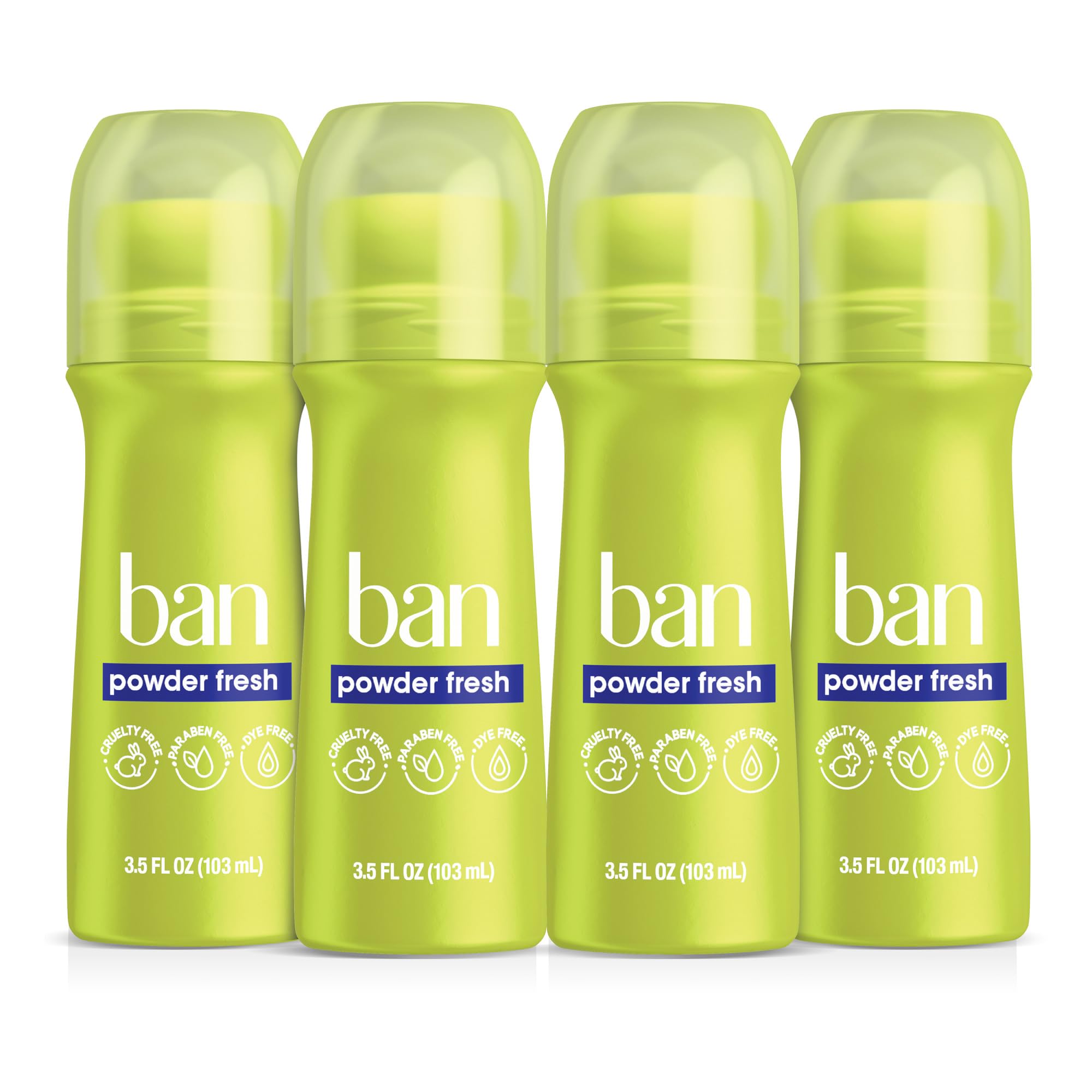 Ban Invisible desodorante en botella con aroma polvo fresco para uso diario