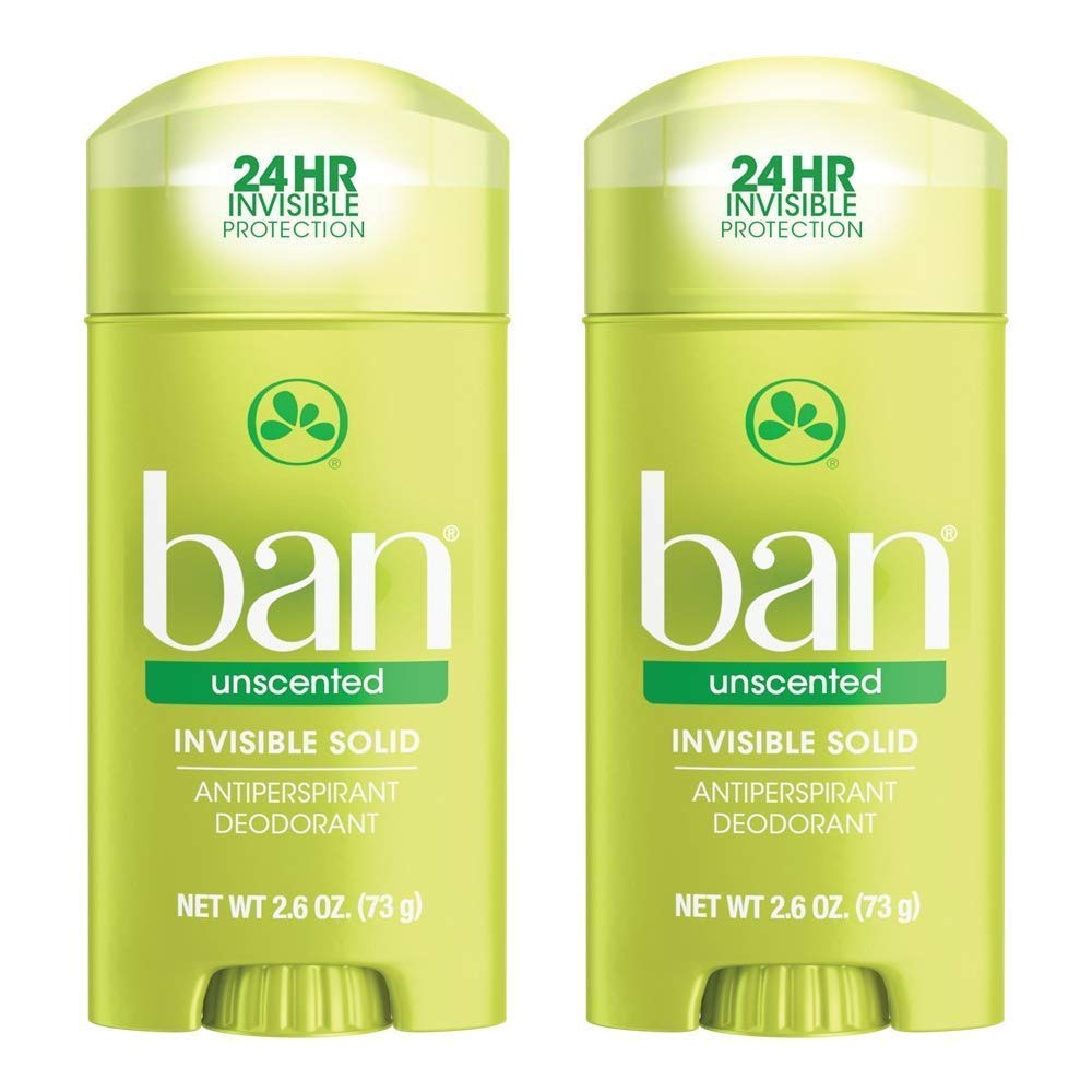Ban Invisible Solid two-pack anti-perspirant for a dry, clean feel all day