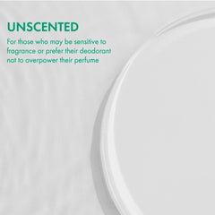 Close-up of Ban Original Unscented roll-on bottle gliding smoothly on skin