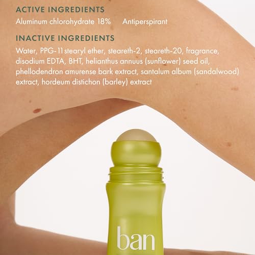 Fragancia fresca de Ban Roll-On para el día