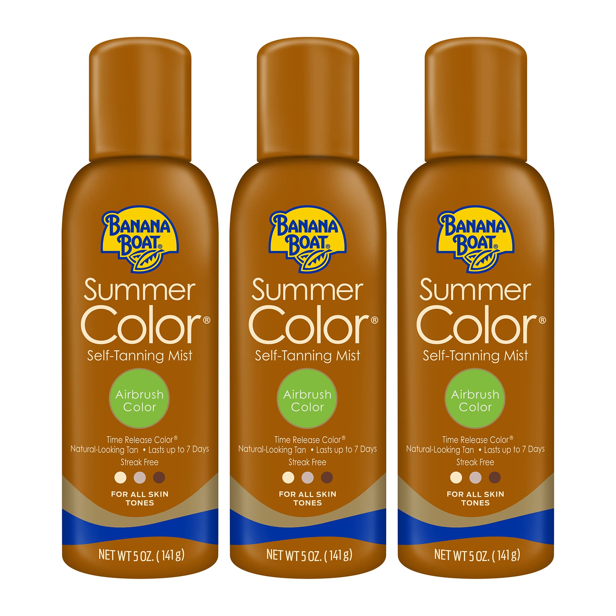 Banana Boat Autobronceador: pulverizador-aire para tono natural y uniforme.