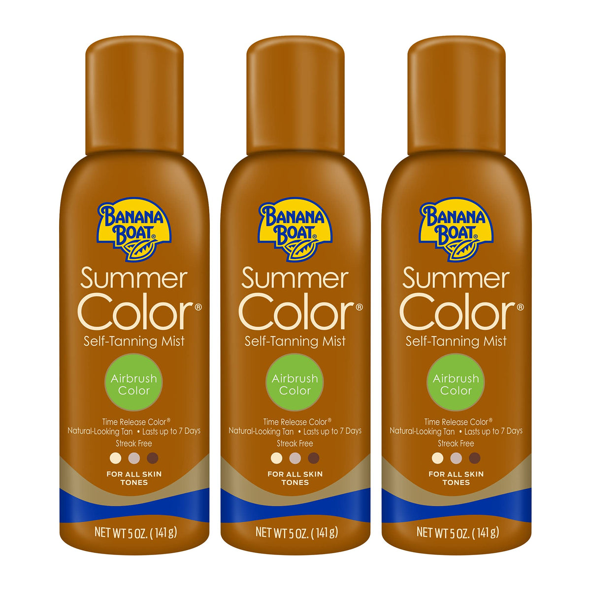 Banana Boat Autobronceador: pulverizador-aire para tono natural y uniforme.