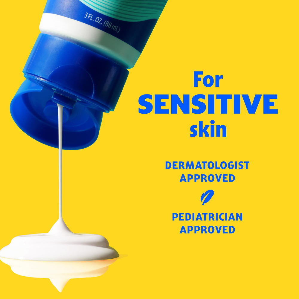 Piel sensible recibiendo proteccion Banana Boat Sheer Sensitive
