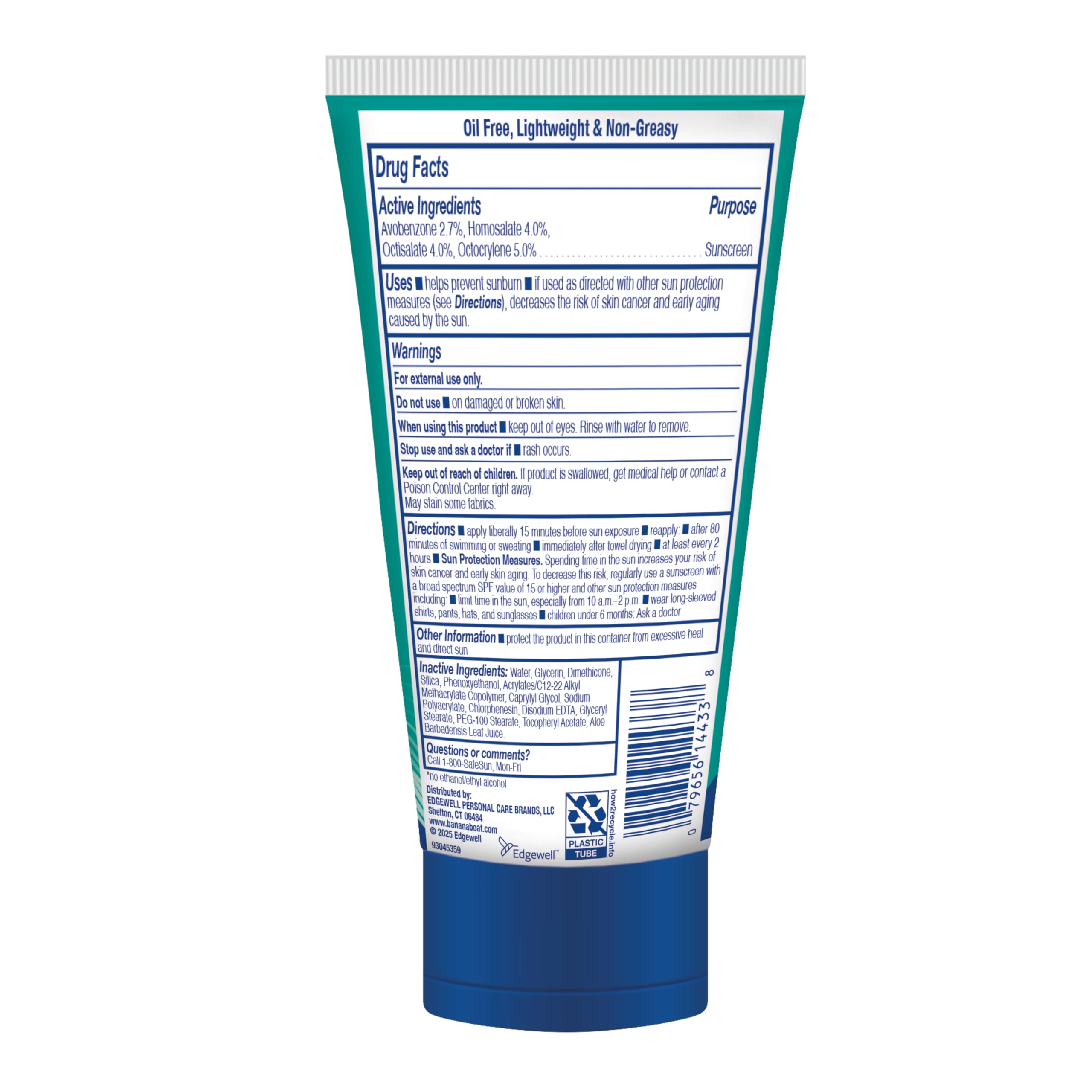 Banana Boat fragrance-free sunscreen ideal for sensitive noses during outdoor activities.