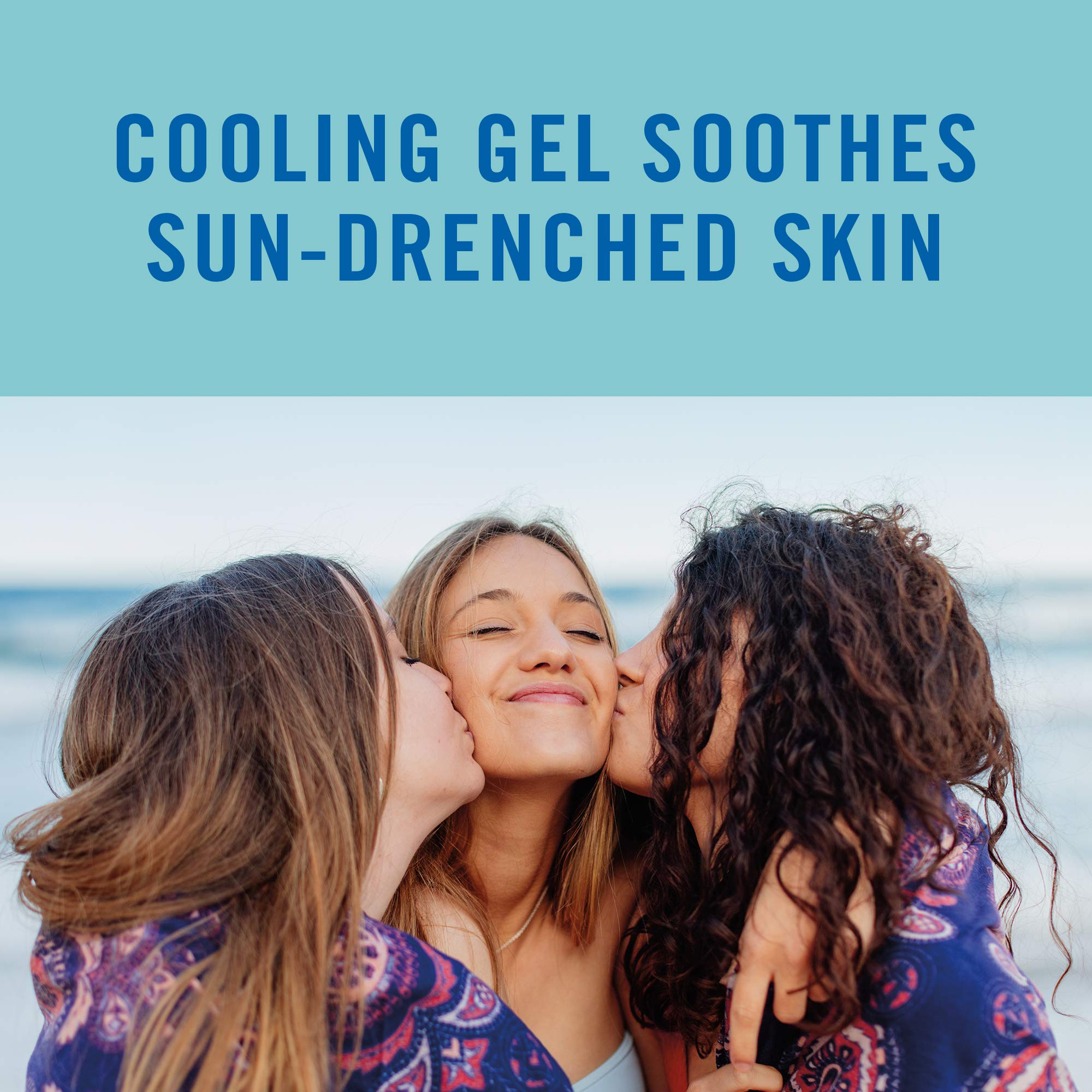 Banana Boat gel pos-sol con aloe, textura ligera, se absorbe rápido para la piel.