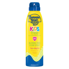 Banana Boat Kids Sport Sunscreen Spray SPF 50 bottle shown for easy application