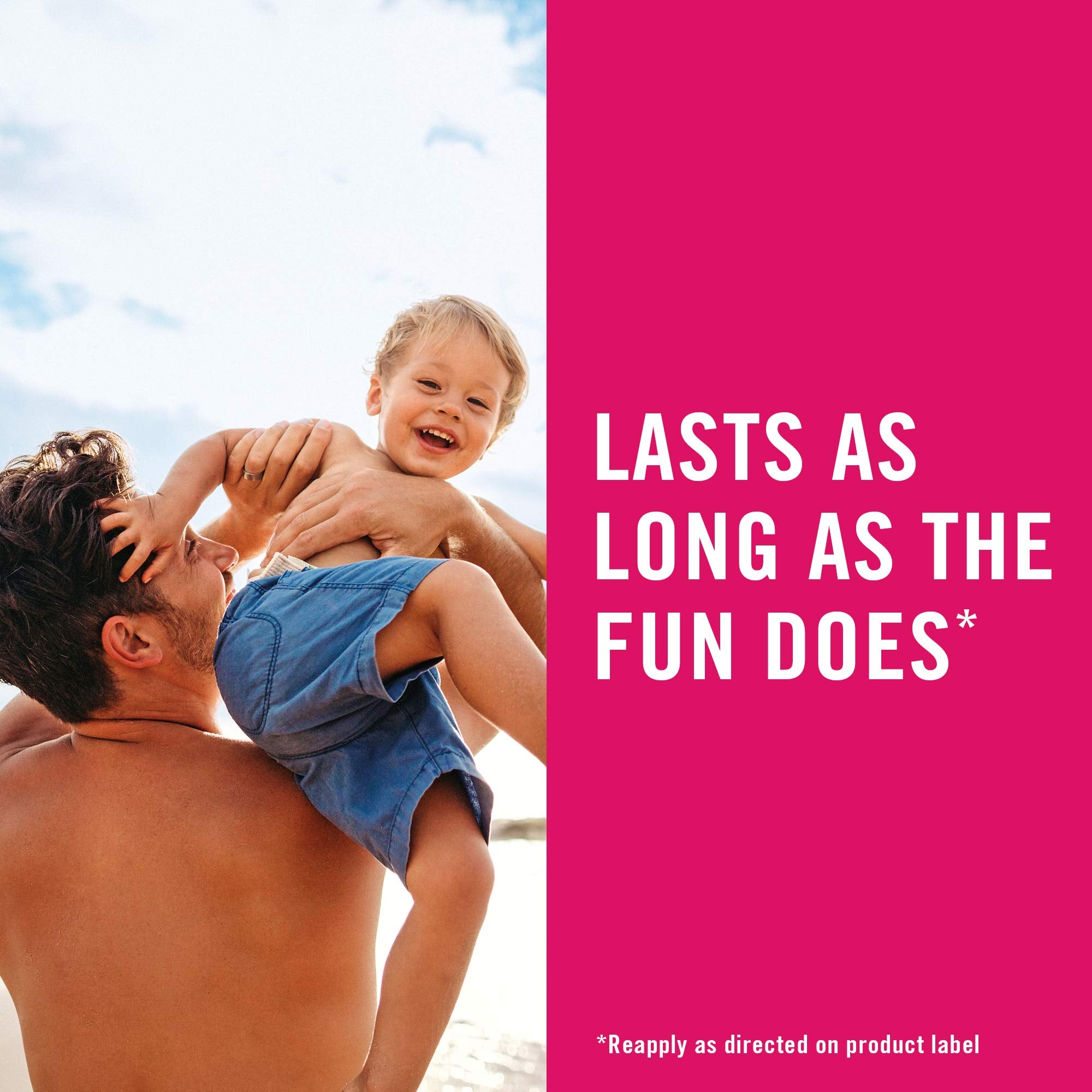 Banana Boat Kids Sport Sunscreen Spray tear-free formula used on kids