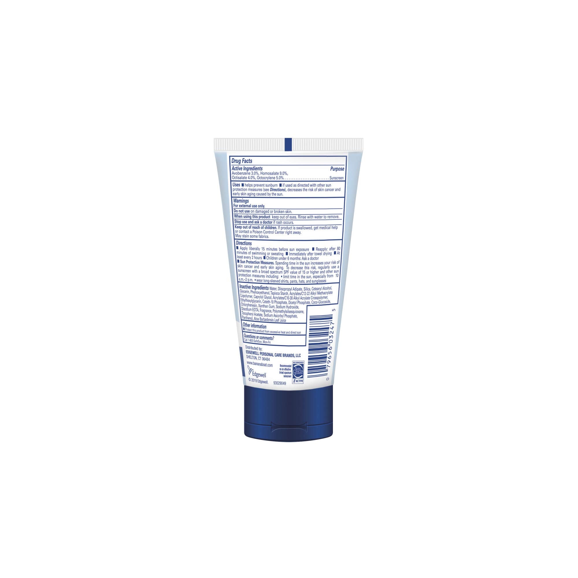 Banana Boat loción solar para rostro de absorción rápida