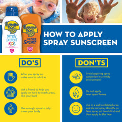 Banana Boat Kids loción SPF100 - textura ligera y absorbente
