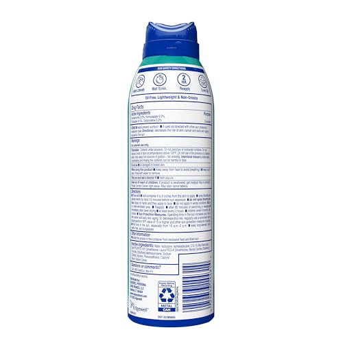 Banana Boat Sheer Sensitive Spray, aplicación suave en cuerpo para uso diario.