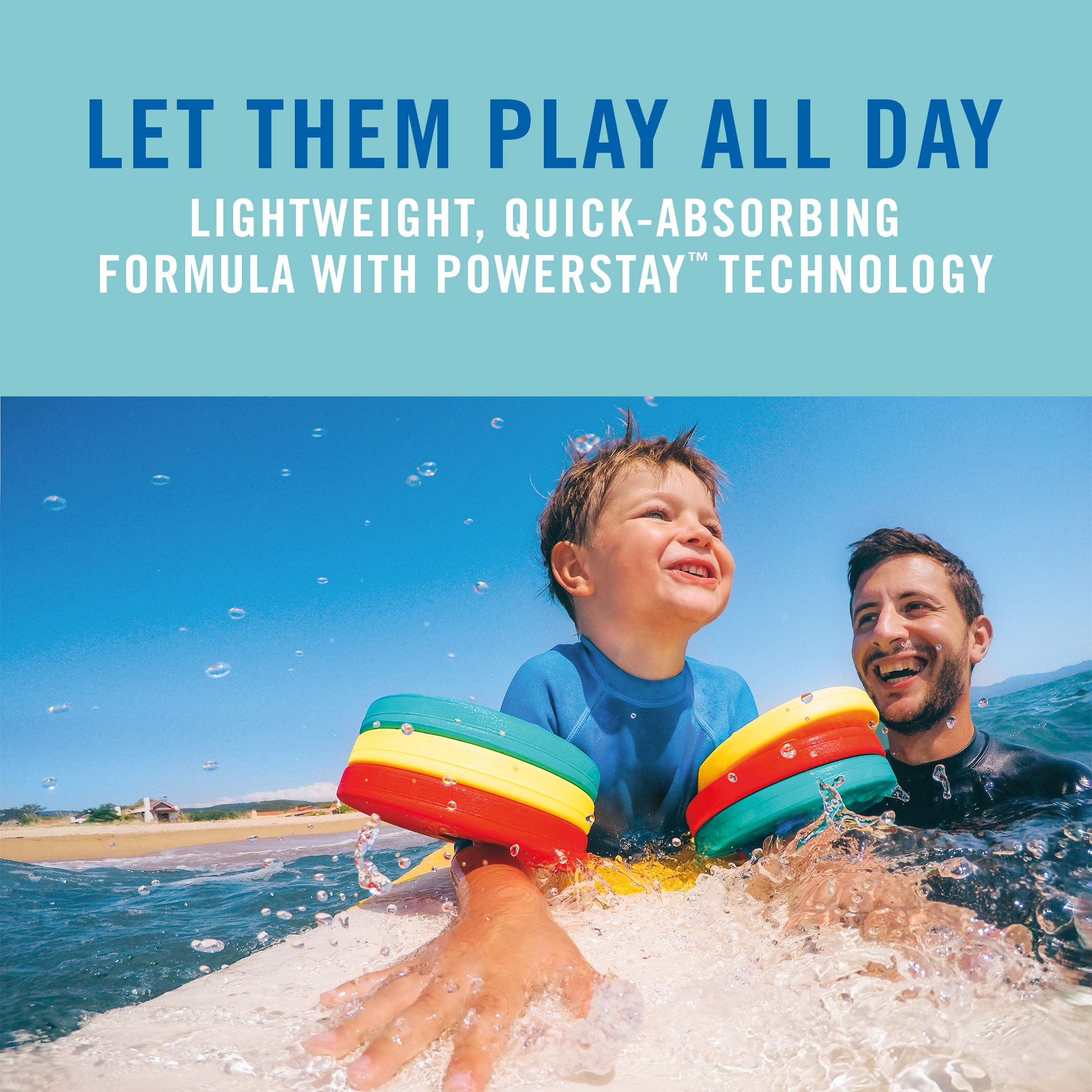Tear-free application with Banana Boat Sport Kids sunscreen stick