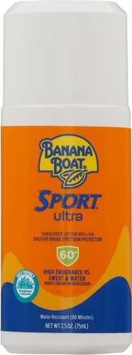 Banana Boat Sport Ultra Roll-On applicator close-up for smooth, mess-free application