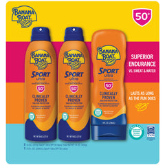 Rociador Banana Boat Sport Ultra SPF50, aplicación rápida para deporte