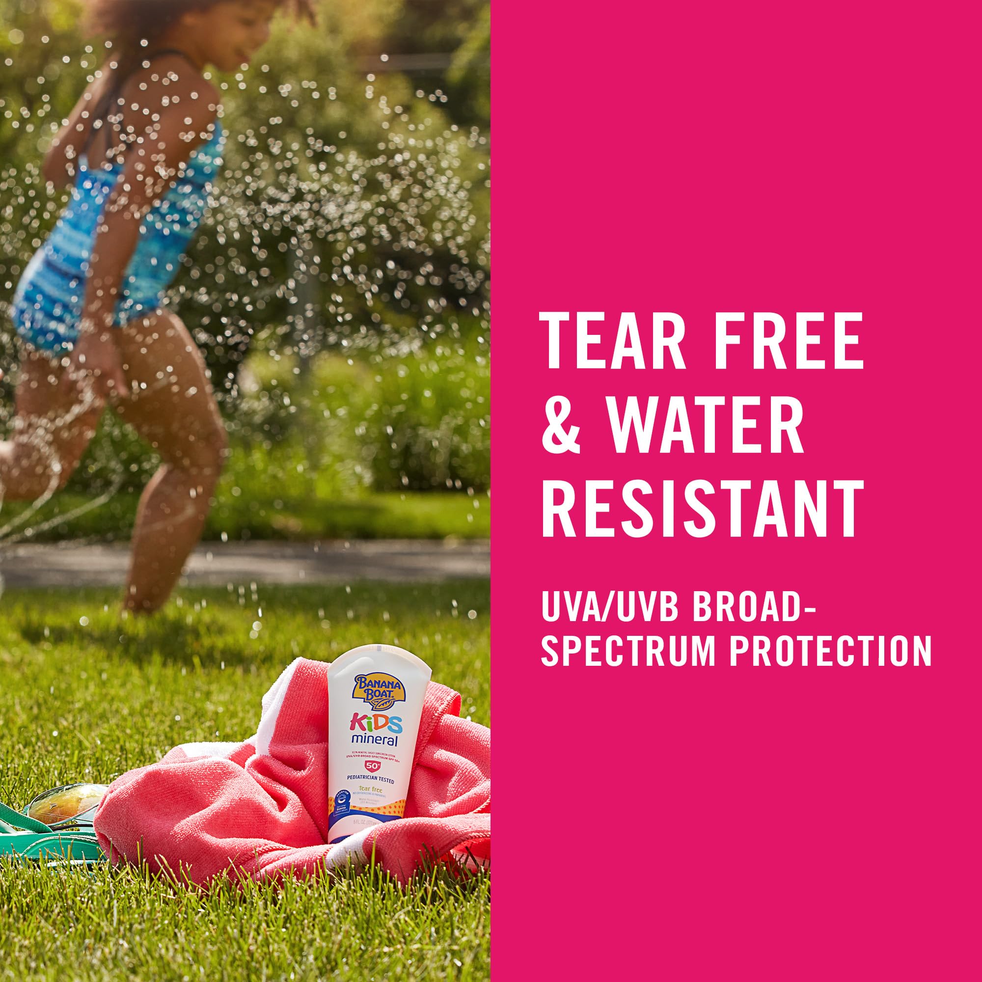 Banana Boat Sunscreen free from oxybenzone and octinoxate.